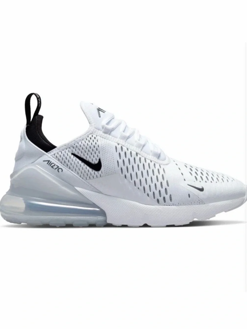 Nike Air Max 270 White Black - Women's Size 8 - AH6789-100 BRAND NEW in box - Picture 6 of 12